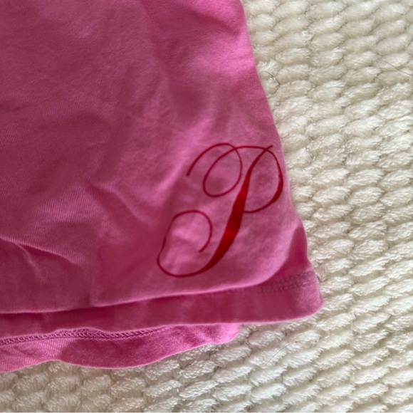 Victoria's Secret PINK Womens Pink Boxer Sleep Shorts with P logo Spring Flirty - Picture 4 of 7